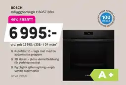 Elon BOSCH Inbyggnadsugn HBA571BB4 erbjuda
