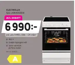Elon ELECTROLUX Spis LKR64003SW erbjuda