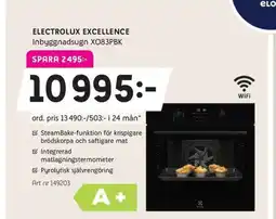 Elon ELECTROLUX Excellence Inbyggnadsugn XO83PBK erbjuda