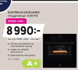Elon ELECTROLUX Excellence Inbyggnadsugn XO80PNK erbjuda