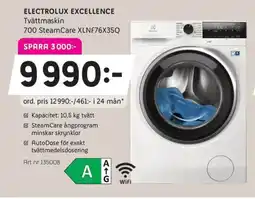 Elon ELECTROLUX Excellence Tvättmaskin 700 SteamCare XLNF76X35Q erbjuda