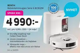 Elon BOSCH Robotdammsugare Serie 6 BCRD2W erbjuda