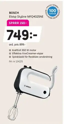 Elon BOSCH Elvisp Styline MFQ4025NE erbjuda