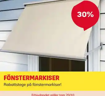 Byggmax Fönstermarkiser erbjuda