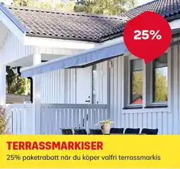 Byggmax Terrassmarkiser erbjuda