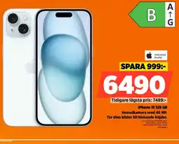 Power iPhone 15 128 GB erbjuda