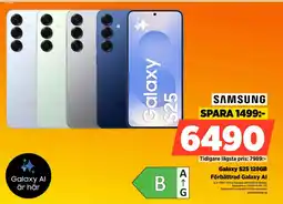 Power SAMSUNG Galaxy S25 128GB erbjuda