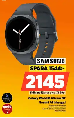 Power SAMSUNG Galaxy Watch8 40 mm BT erbjuda