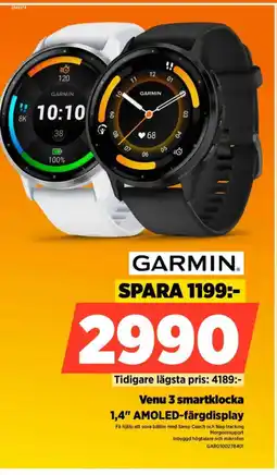 Power GARMIN Venu 3 smartklocka erbjuda