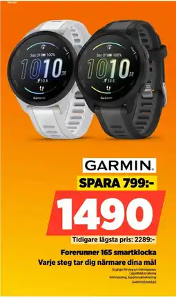 Power GARMIN Forerunner 165 smartklocka erbjuda