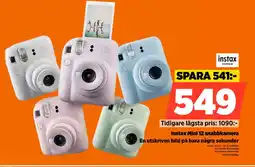 Power Instax Mini 12 snabbkamera erbjuda