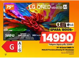 Power LG 75" 4K Smart QNED TV erbjuda