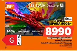 Power LG 55" 4K Smart QNED TV erbjuda
