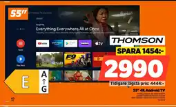 Power THOMSON 55" 4K Android TV erbjuda