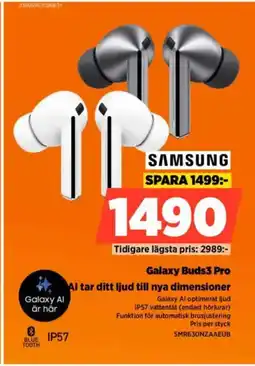 Power SAMSUNG Galaxy Buds3 Pro erbjuda