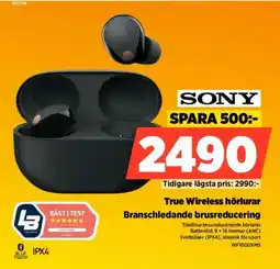Power SONY True Wireless hörlurar erbjuda