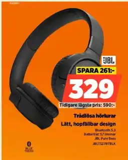 Power JBL Trådlösa hörlurar erbjuda