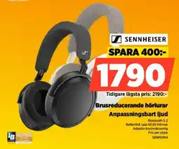 Power SENNHEISER Brusreducerande hörlurar erbjuda