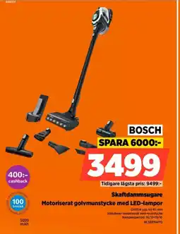 Power BOSCH Skaftdammsugare erbjuda