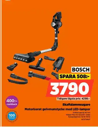 Power BOSCH Skaftdammsugare erbjuda