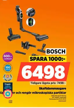 Power BOSCH Skaftdammsugare erbjuda