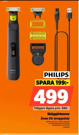 Power PHILIPS Skäggtrimmer erbjuda