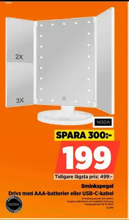 Power NOPA Sminkspegel erbjuda