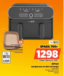 Power Chef Matteo Airfryer erbjuda