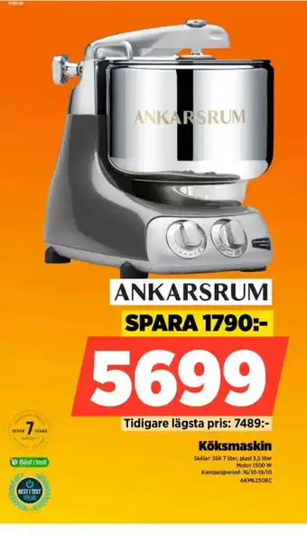 ANKARSRUM Köksmaskin
