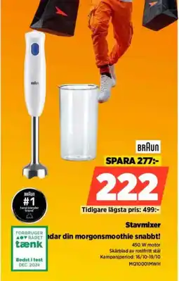 Power BRAUN Stavmixer erbjuda