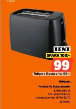 Power SENZ Brödrost erbjuda