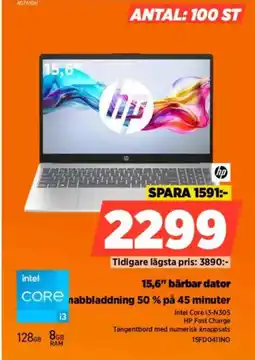 Power HP 15,6" bärbar dator erbjuda