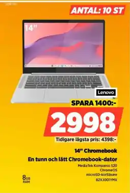 Power Lenovo 14" Chromebook erbjuda