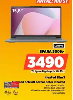 Power Lenovo IdeaPad Slim 3 erbjuda