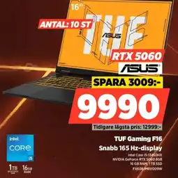 Power ASUS TUF Gaming F16 erbjuda