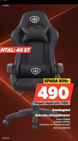 Power Gamingstol erbjuda