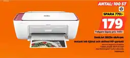 Power HP DeskJet 2823e-skrivare erbjuda