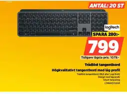 Power Logitech Trådlöst tangentbord erbjuda