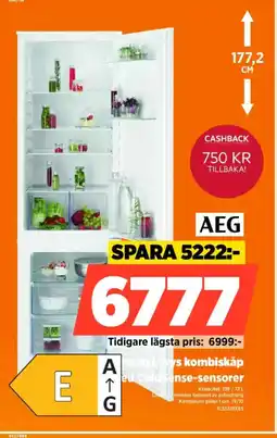 Power AEG kyl/frys kombiskåp erbjuda