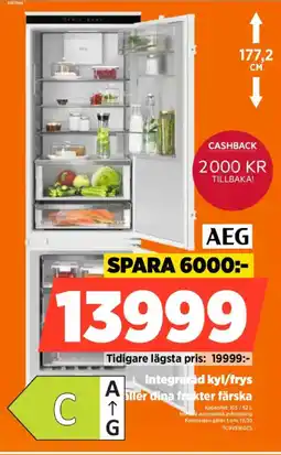 Power AEG Integrerad kyl/frys erbjuda