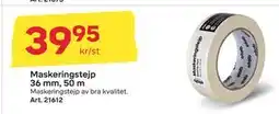 Byggmax Maskeringstejp 36 mm, 50 m, SEK 39.95 erbjuda
