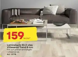 Byggmax Laminatgolv Ek 2 stav Vitlaserad Trend 8 mm, SEK 159 erbjuda
