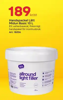 Byggmax Handspackel Lätt Midun Basic 10 L, SEK 189 erbjuda