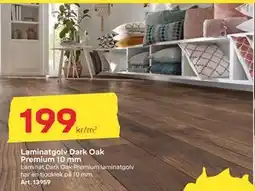 Byggmax Laminatgolv Dark Oak Premium 10 mm, SEK 199 erbjuda