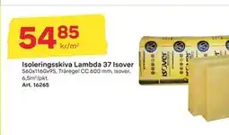 Byggmax Isoleringsskiva Lambda 37 Isover, SEK 54.85 erbjuda