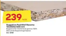 Byggmax Byggskiva PackWall Recoma 10x2500x1200 mm, SEK 239 erbjuda