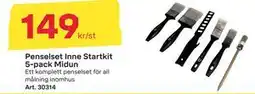 Byggmax Penselset Inne Startkit 5 pack Midun, SEK 149 erbjuda