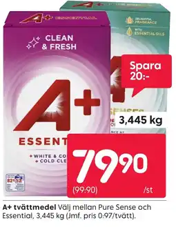 Rusta A+ tvättmedel erbjuda