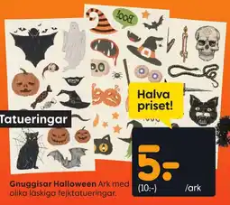 Rusta Gnuggisar Halloween erbjuda