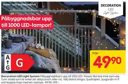 Rusta Decoration LED Light System erbjuda